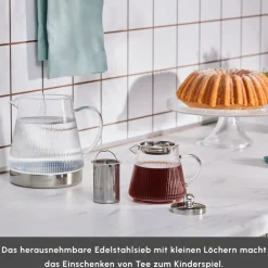 Karaca Keops XL Glas-Teekanne Farblös Online