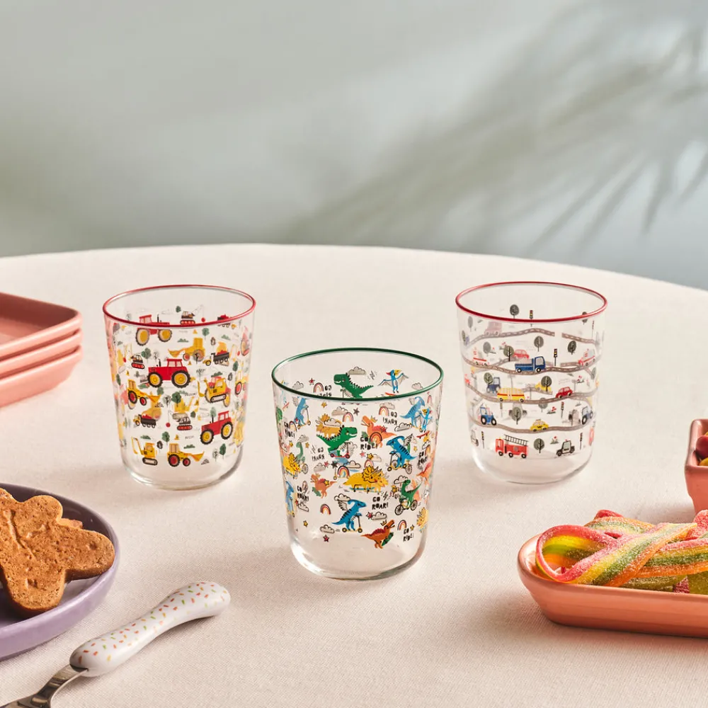 Karaca Kids 3-Teiliges Glasbecher-Set Für Jungen Clearance