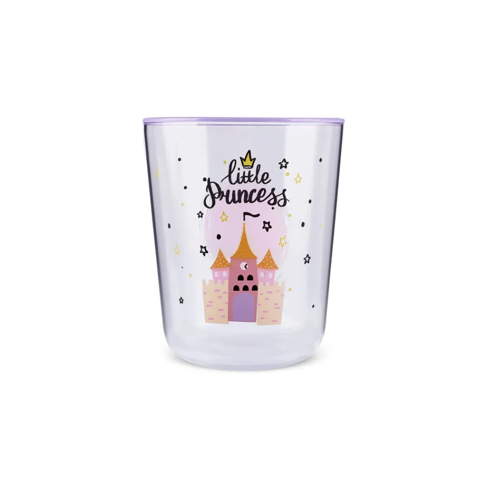 Karaca Kids 3-Teiliges Glasbecher-Set Für Mädchen, Rosa Hot