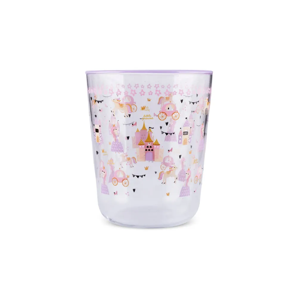 Karaca Kids 3-Teiliges Glasbecher-Set Für Mädchen, Rosa Hot