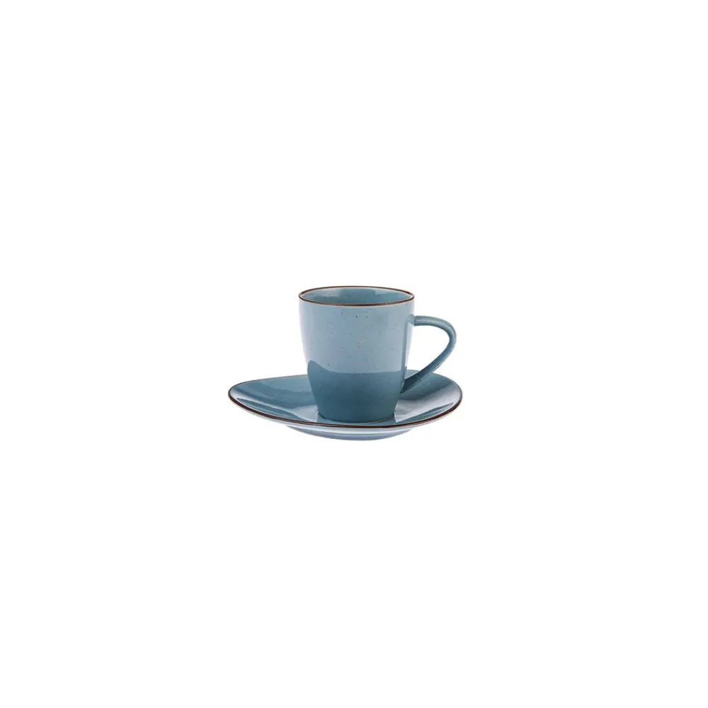 Karaca Lagoon 32 Teilige für 6 Personen Frühstücksset und Servierschalen Porzellan Blau01 Discount