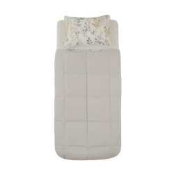 Karaca Leaf Graues Einzel Comforter Set 155x220+50x70 Grau02