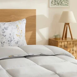 Karaca Leaf Graues Einzel Comforter Set 135x200+50x70 Grau02 New