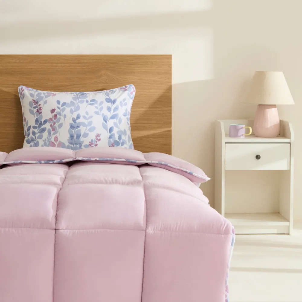 Karaca Leaf Multicolor Einzel Comforter Set 135x200+50x70 Inhalt: 12% Nylon, 88% Polyester Innenfüllung: 100% Polyester Maße: 135 x 200 cm + 50x70 cm Multıfarben Outlet