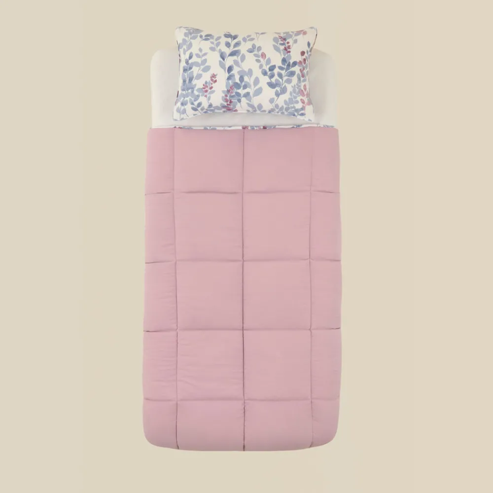 Karaca Leaf Multicolor Einzelbett Komforter Set 155x220+50x70 Multıfarben