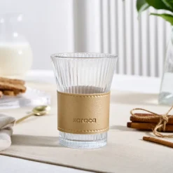 Karaca Leder Cool Touch Latte Glas 210 Ml Gold Clearance