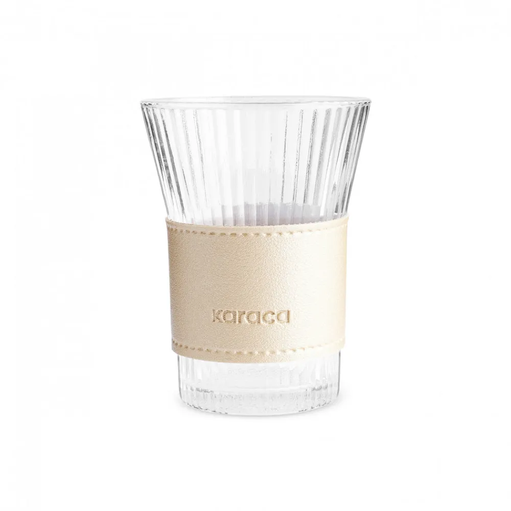 Karaca Leder Cool Touch Latte Glas 210 Ml Gold Clearance