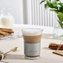 Karaca Leder Cool Touch Latte Bardağı 210 ml Platin Platın Sale