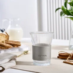 Karaca Leder Cool Touch Latte Bardağı 210 ml Platin Platın Sale