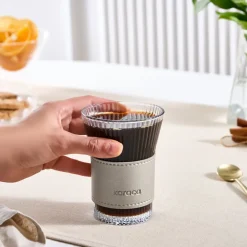 Karaca Leder Cool Touch Latte Bardağı 210 ml Platin Platın Sale