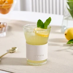 Karaca Leder Cool Touch Latte Glas 210 Ml Perlmutt Perlesent New