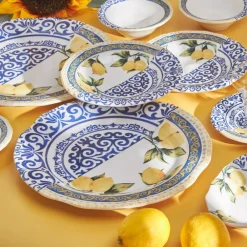 Karaca Lemon 26-teiliges Frühstücksset und Servierschalen für 6 Personen Multıfarben Best