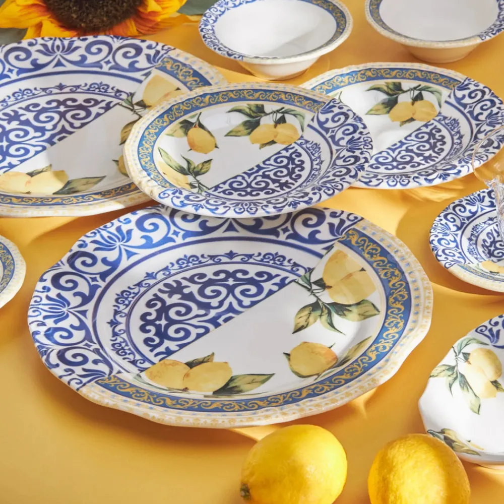 Karaca Lemon 26-teiliges Frühstücksset und Servierschalen für 6 Personen Multıfarben Best