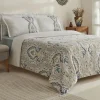 Karaca Lemy Bettwäsche-Set aus 100 % Baumwoll-Satin, Einzelbett, Blau