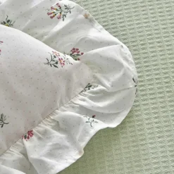 Karaca Lidya Bettwäsche-Set aus 100 % Baumwolle, Doppelbett, Grün