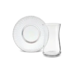 Karaca Lily 12-teiliges Türkisches Teeset für 6 Personen, 170 ml, Luster Outlet