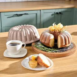 Karaca Lina Geschnittene Gießen Kuchenform 25,5 cm Rosegold Clearance