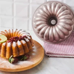 Karaca Lina Geschnittene Gießen Kuchenform 25,5 cm Rosegold Clearance