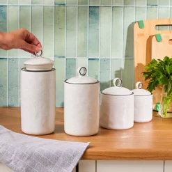 Karaca Lina Gewürzbehälter- Set 4- teilig Weıß01 Outlet