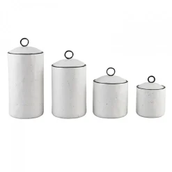 Karaca Lina Gewürzbehälter- Set 4- teilig Weıß01 Outlet