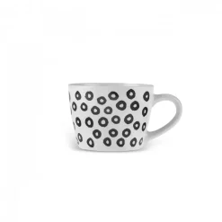 Karaca Linda Tasse mit Muster, 350 ml Schwarz01 New