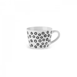 Karaca Linda Tasse mit Muster, 350 ml Schwarz01 New