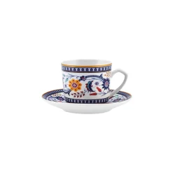 Karaca Linden-Kaffeetassen-Set, 2 Personen, 80 ml Blau01 New
