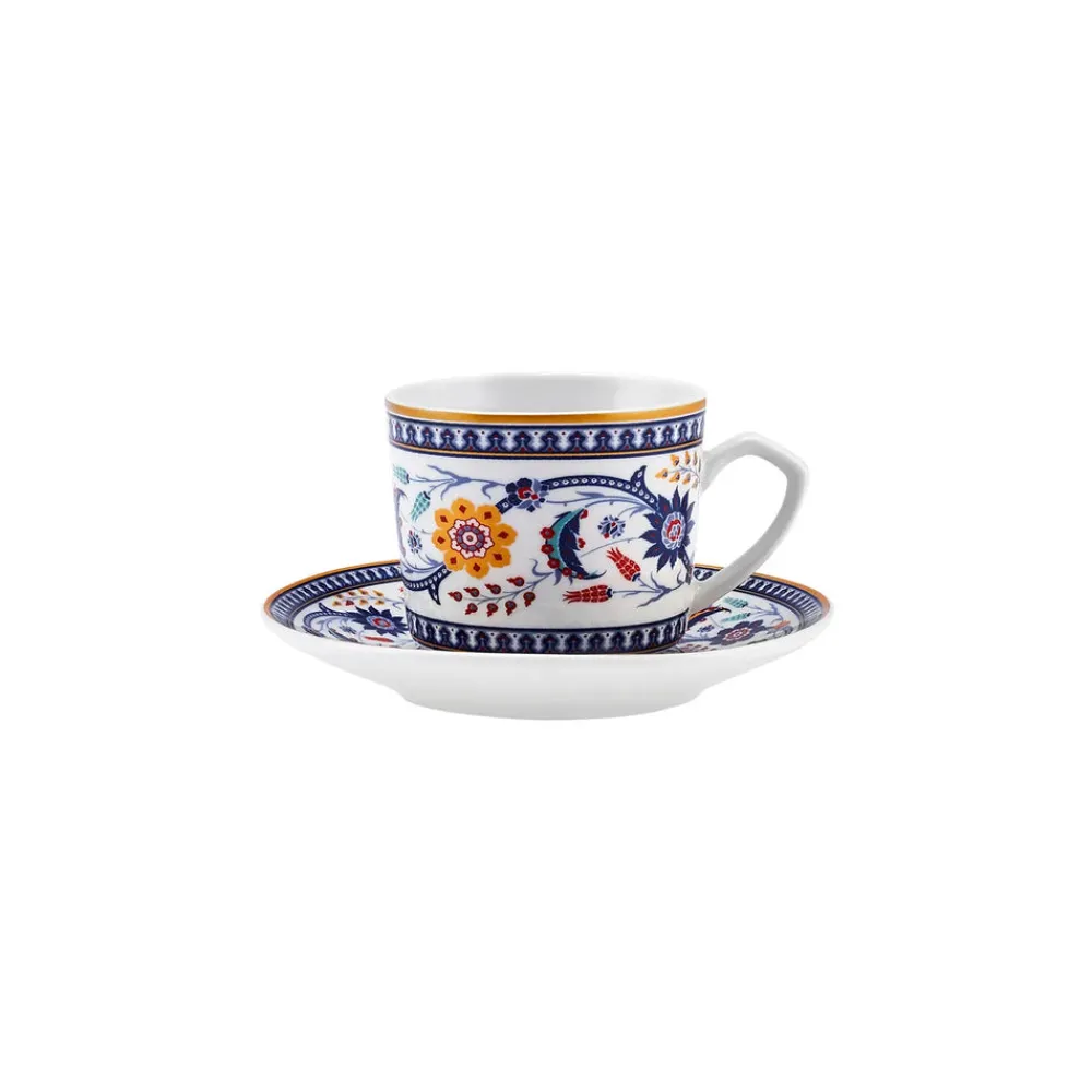 Karaca Linden-Kaffeetassen-Set, 2 Personen, 80 ml Blau01 New