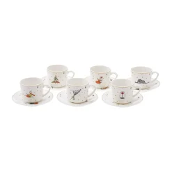 Karaca Little Prince 6 Personen Kaffeetassen-Set 80 ml Multıfarben New