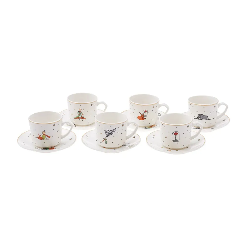 Karaca Little Prince 6 Personen Kaffeetassen-Set 80 ml Multıfarben New