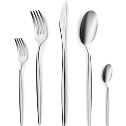 Karaca Lizbon 30-teiliges Besteck-Set für 6 Personen Sılber Hot