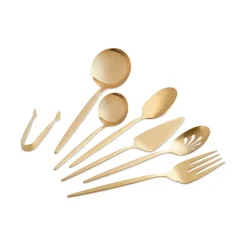Karaca Lizbon 7-teiliges Servierset in Box, Gold Sale