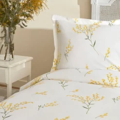 Karaca Loretta 100% Baumwolle Doppelbett-Piké-Set, Gelb Yellow Discount