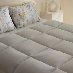 Karaca Loretta Bettwäsche-Set Doppelbett 200 x 220 cm, 100 % Baumwolle, Gelb Grau02