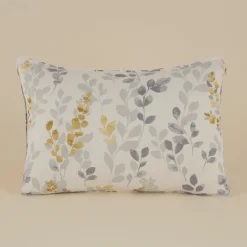 Karaca Loretta Bettwäsche-Set Doppelbett 200 x 220 cm, 100 % Baumwolle, Gelb Grau02
