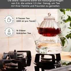 Karaca Lori Glas-Teekanne Farblös