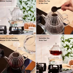 Karaca Lori Glas-Teekanne Farblös