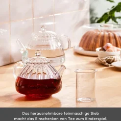 Karaca Lori Glas-Teekanne Farblös