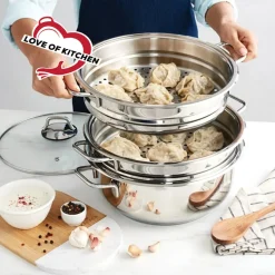 Karaca Love of Kitchen 2-Schicht-Dampfkochtopf Farblös Online