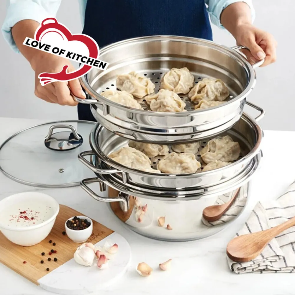 Karaca Love of Kitchen 2-Schicht-Dampfkochtopf Farblös Online