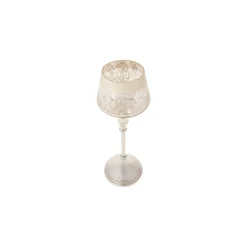 Karaca Lucca Şamdan Tealight Kerzenhalter Antikes Silber 30,5cm Sılber New