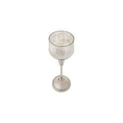 Karaca Lucca Şamdan Tealight Kerzenhalter Antikes Silber 28cm Sılber Discount