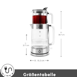 Karaca Luma Glas-Teemaschine Hot
