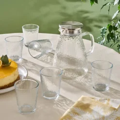 Karaca Luminous 7 Teiliges Glas Set Transparent Şeffaf Best