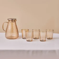 Karaca Luminous 7-teiliges Glas-Set Gelb Hot