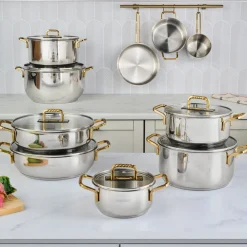 Karaca Maçka Induktionsboden Stahltopf 24 cm Gold Best