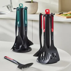 Karaca Marco Rot 6-teiliges Service-Set mit Ständer Rot02 Clearance