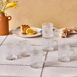 Karaca Margo 6-teiliges Teeglas-Set Şeffaf Online