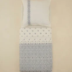 Karaca Marino Renforcé Bettwäsche-Set, Einzelbett, Blau Clearance