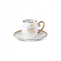 Karaca Marly Kaffeetasse für 6 Personen Weıß01 Discount